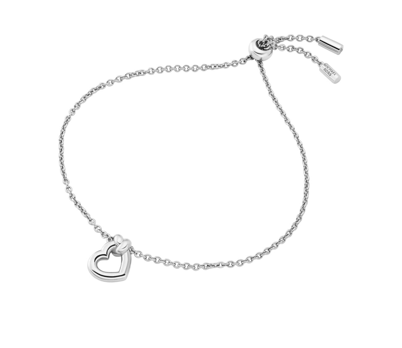 Michael Kors Pôvabný strieborný náramok so srdiečkom MKJ0225040K