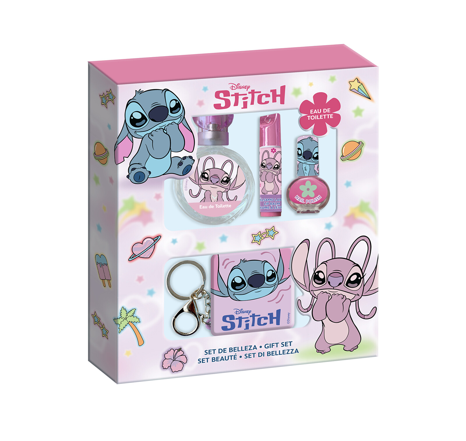 EP Line Darčeková sada so silikónovou taštičkou Stitch & Angel