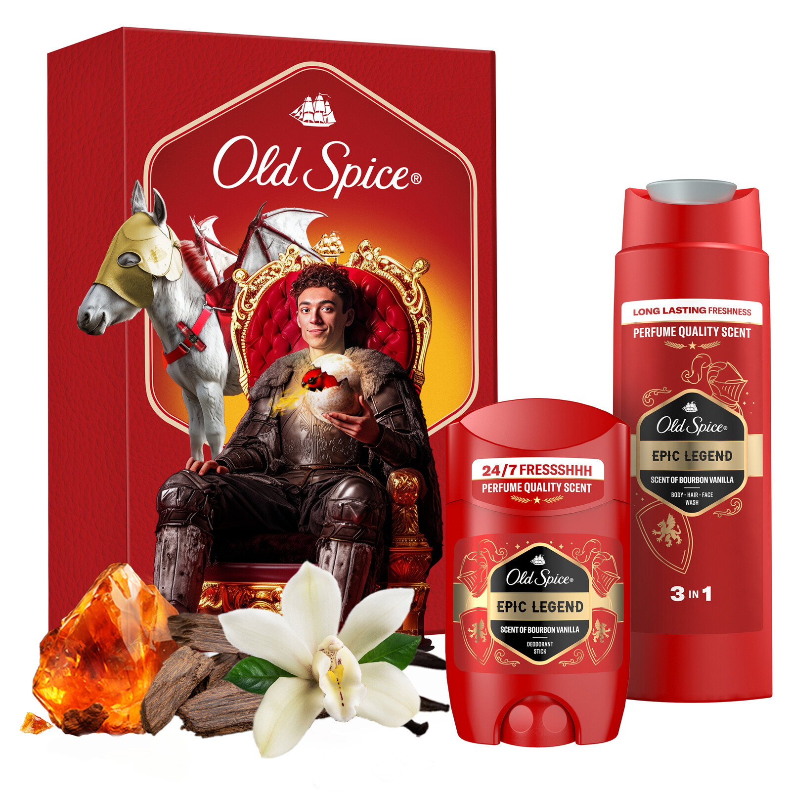 Old Spice Old Spice - Epic Knight, stick 50ml + sprchový gél 250ml