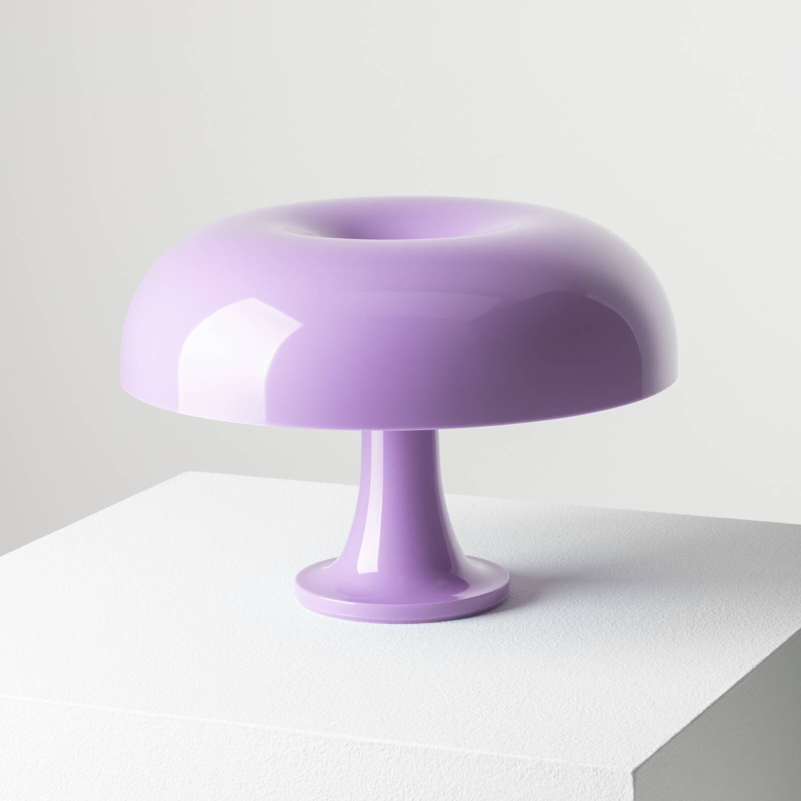 Stolová lampa Artemide Nessino, fialová, výška 22 cm, E14