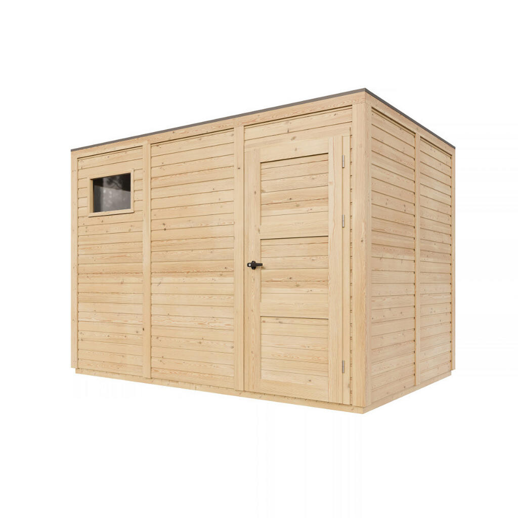 Timbela ZÁHRADNÝ DOMČEK drevený 6,18 m², 306/216/202 cm, s impregnovanou podlahou, M326F2+M326G