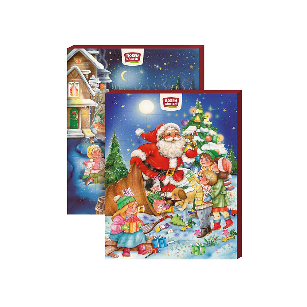 ROSENGARTEN Kalendár adventný z mliečnej čokolády BIO 75 g