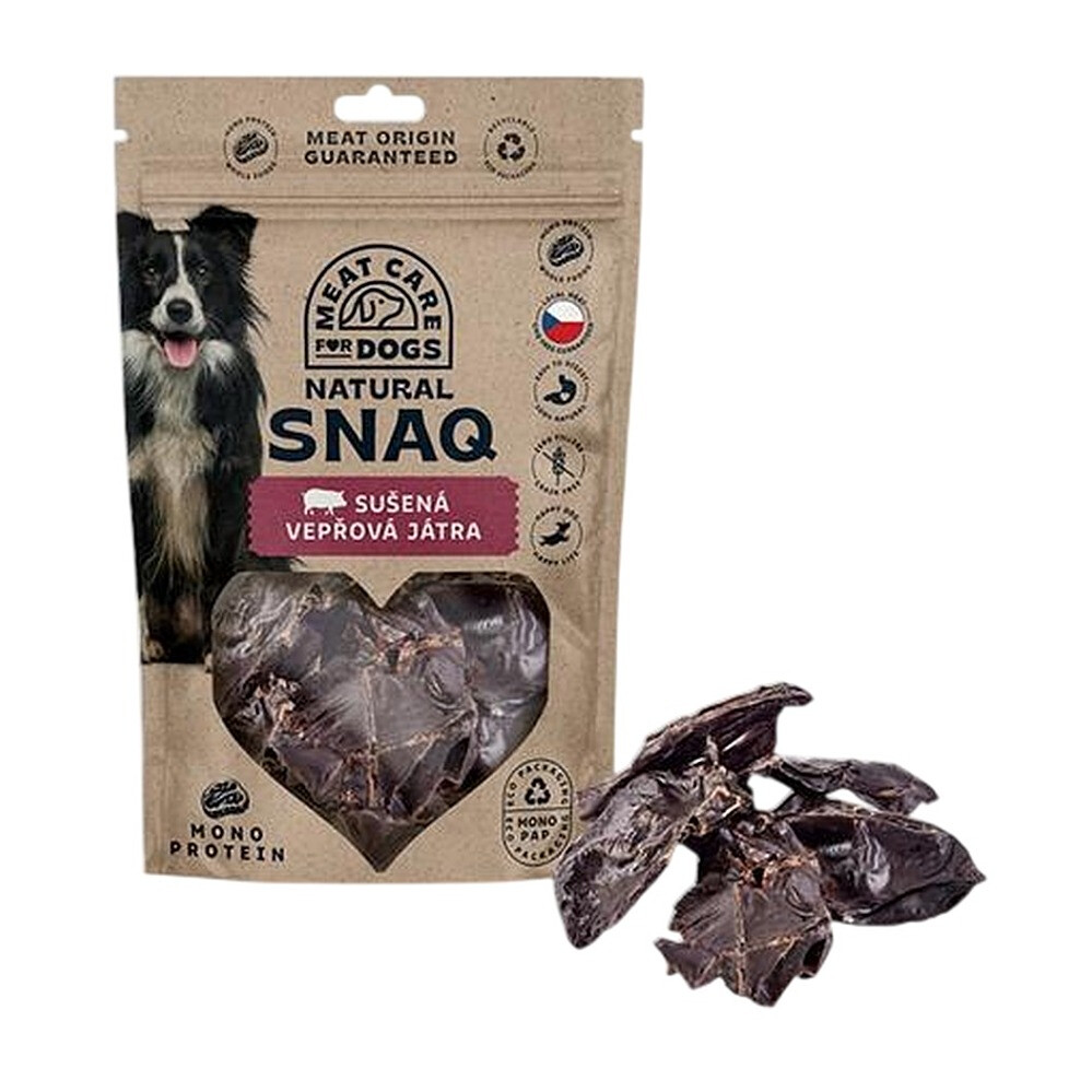 MEAT CARE FOR PETS Natural Snaq Bravčová pečeň sušená 100 g