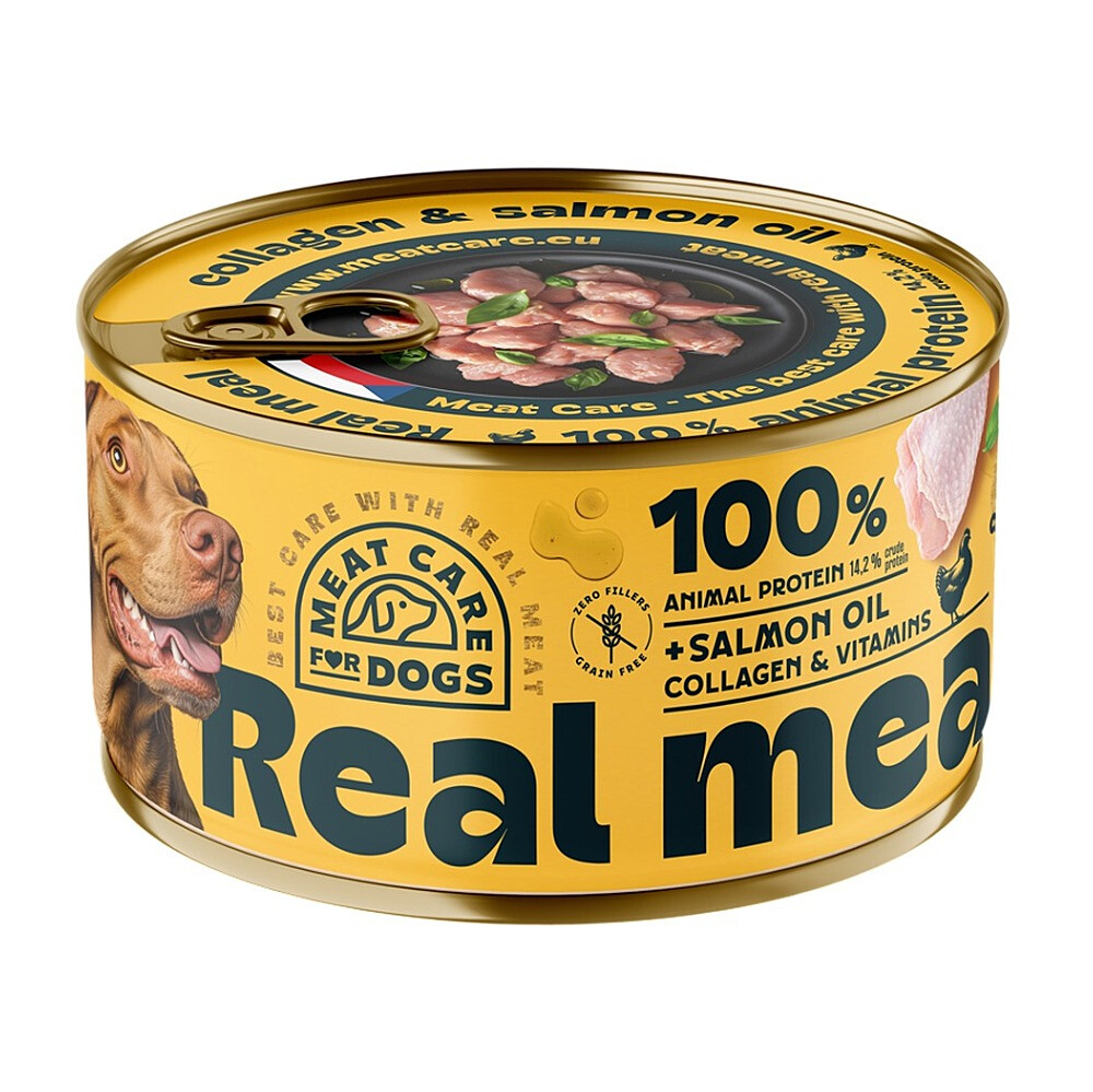 MEAT CARE For pets real meal konzerva pre psov kuracie 400 g