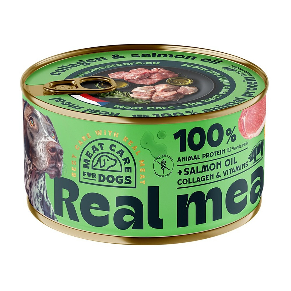 MEAT CARE For pets real meal konzerva pre psov bravčové 400 g