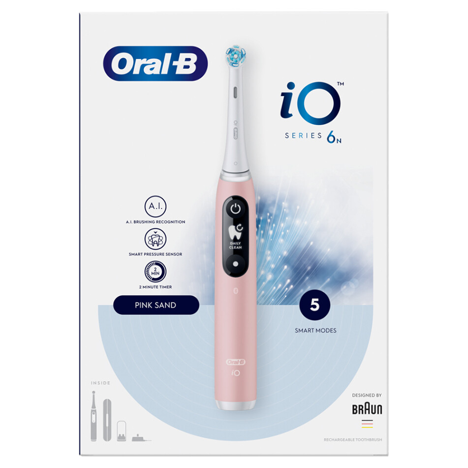 ORAL-B Series iO 6 pink elektrická zubná kefka, rozbalené
