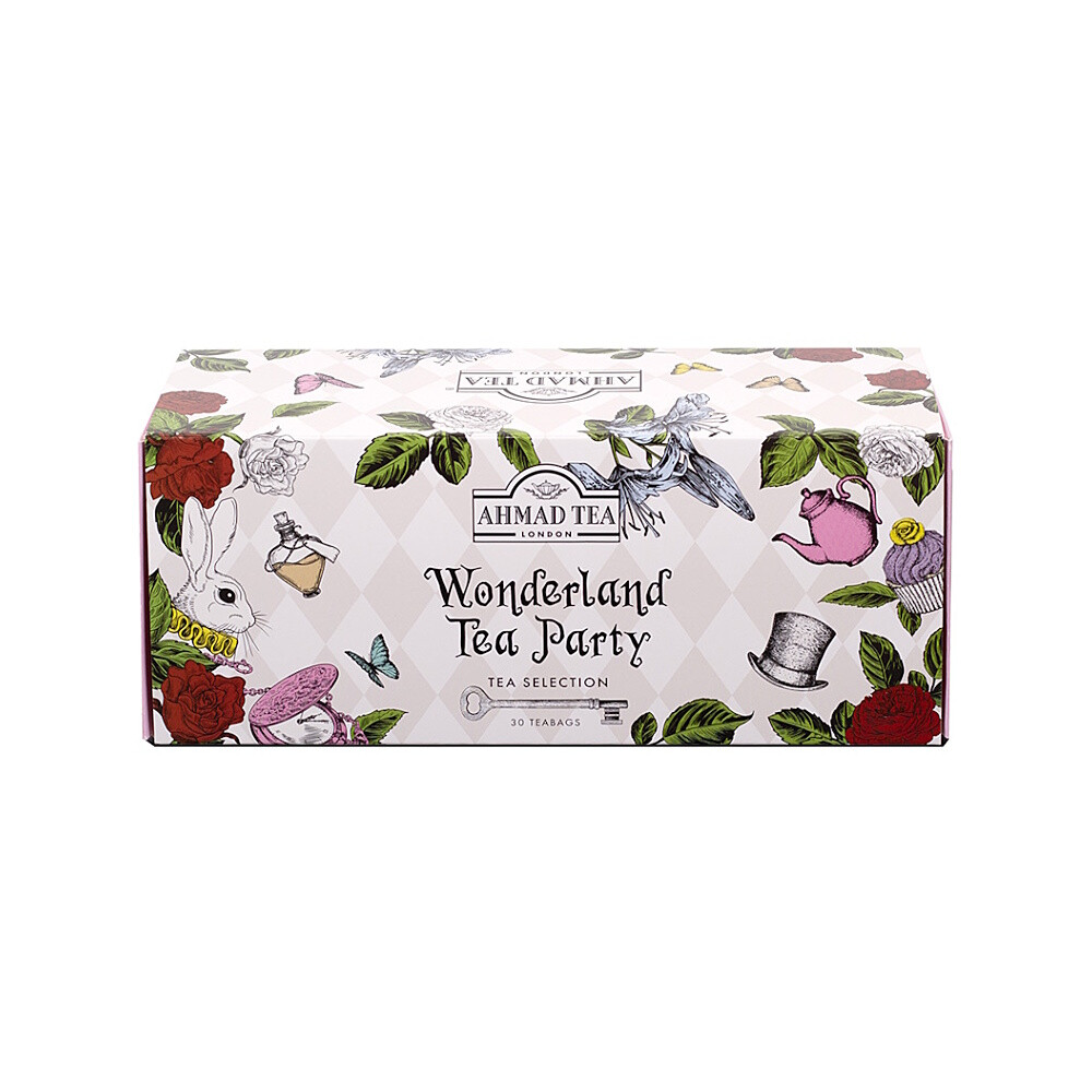 AHMAD TEA Wonderland tea party darčeková kolekcia čajov 30 sáčkov