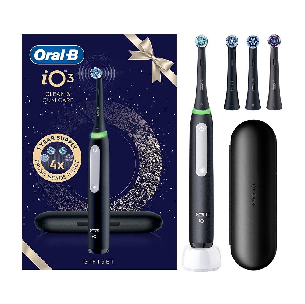 ORAL-B Elektrická zubná kefka iO3 + 4 náhradná hlavica + puzdro