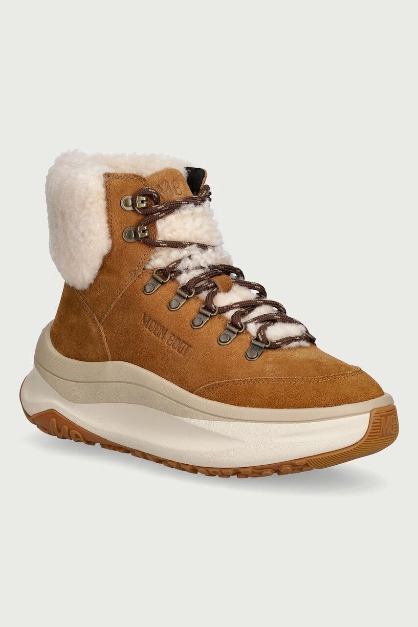 Moon Boot MB MOON247 CITY SHEARLING MID snehule dámske kožené