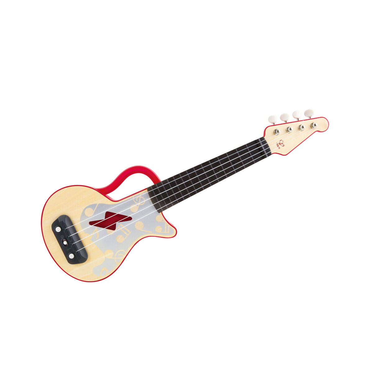 Hape Uč sa pomocou svetiel Ukulele červené