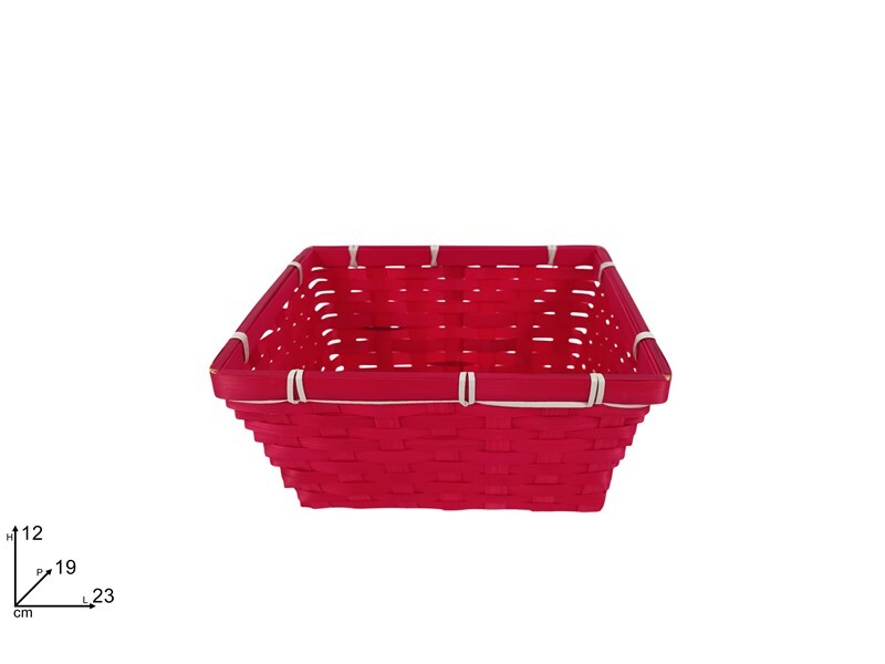 MAKRO - Košík 23x19x12cm červený