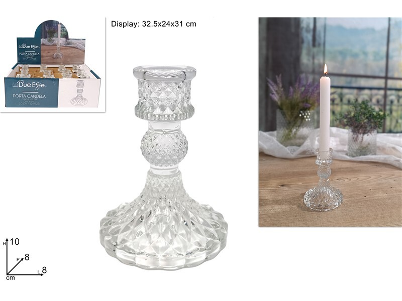 MAKRO - Svietnik sklenený 10cm