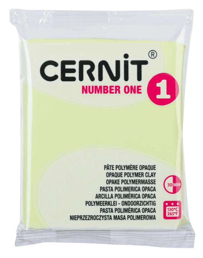 CERNIT NO1 - Modelovacia hmota na výrobu šperkov a dekorácií 56731C - pastel yellow, 56 g
