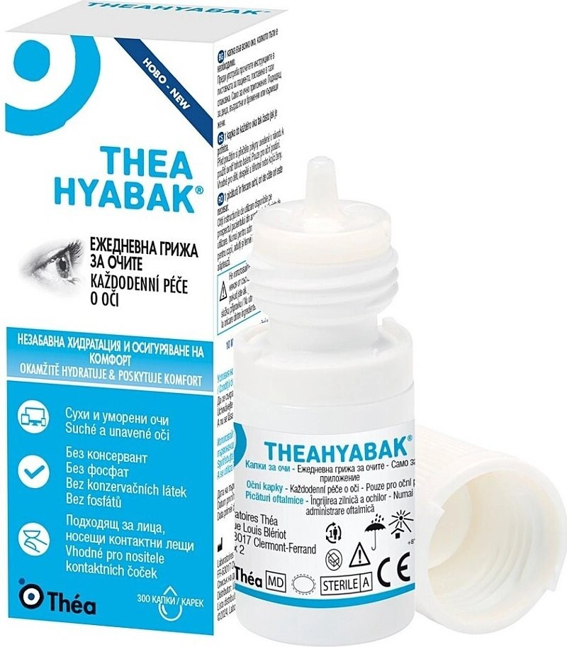 LABORATOIRES THEA Hyabak očné kvapky 1 x 10 ml