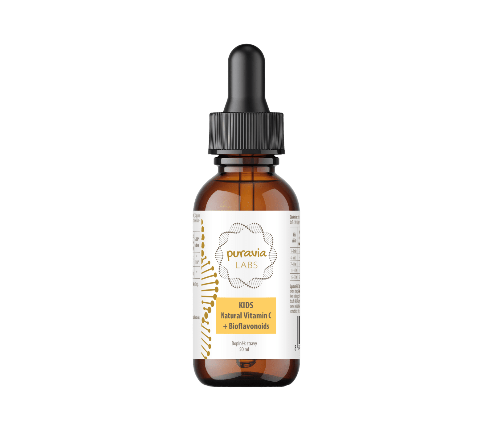 PURAVIA LABS Prírodný vitamín C pre deti 50 ml