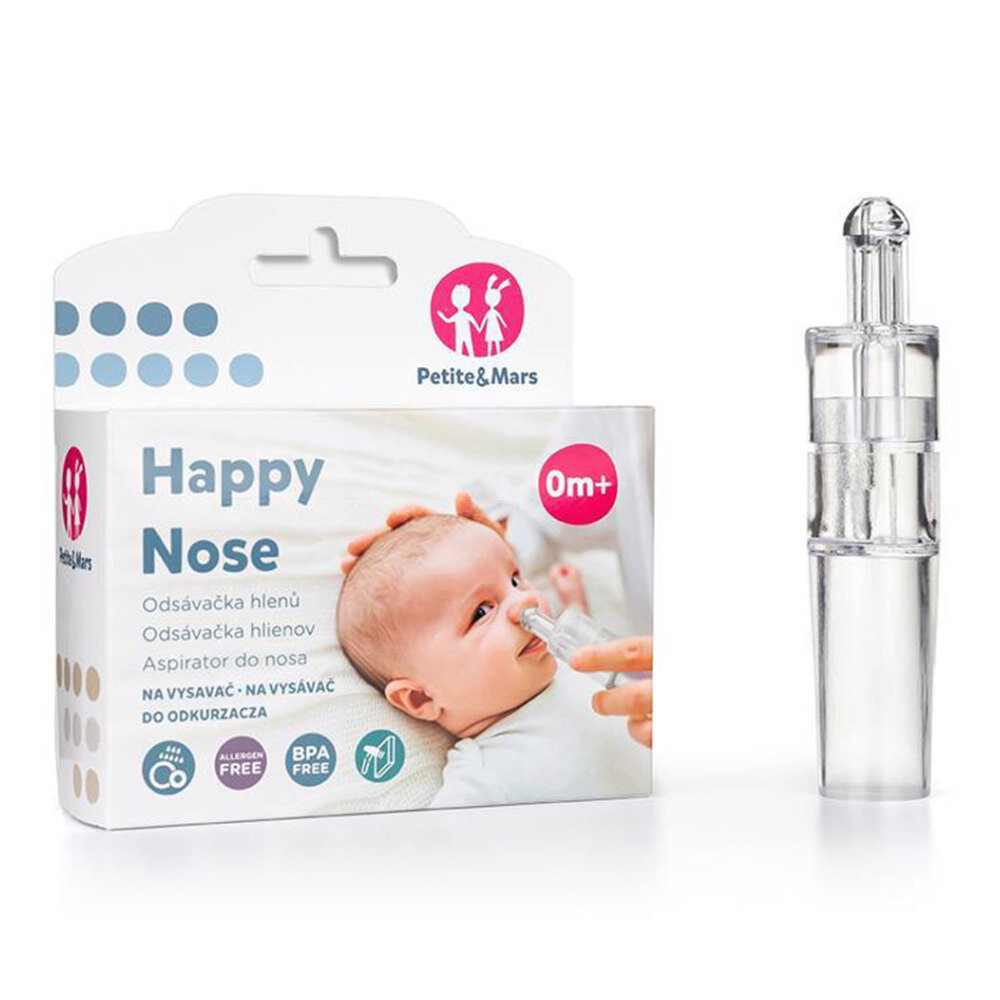 PETITE&MARS Odsávačka nosných hlienov na vysávač Happy Nose 0 m+, poškodený obal