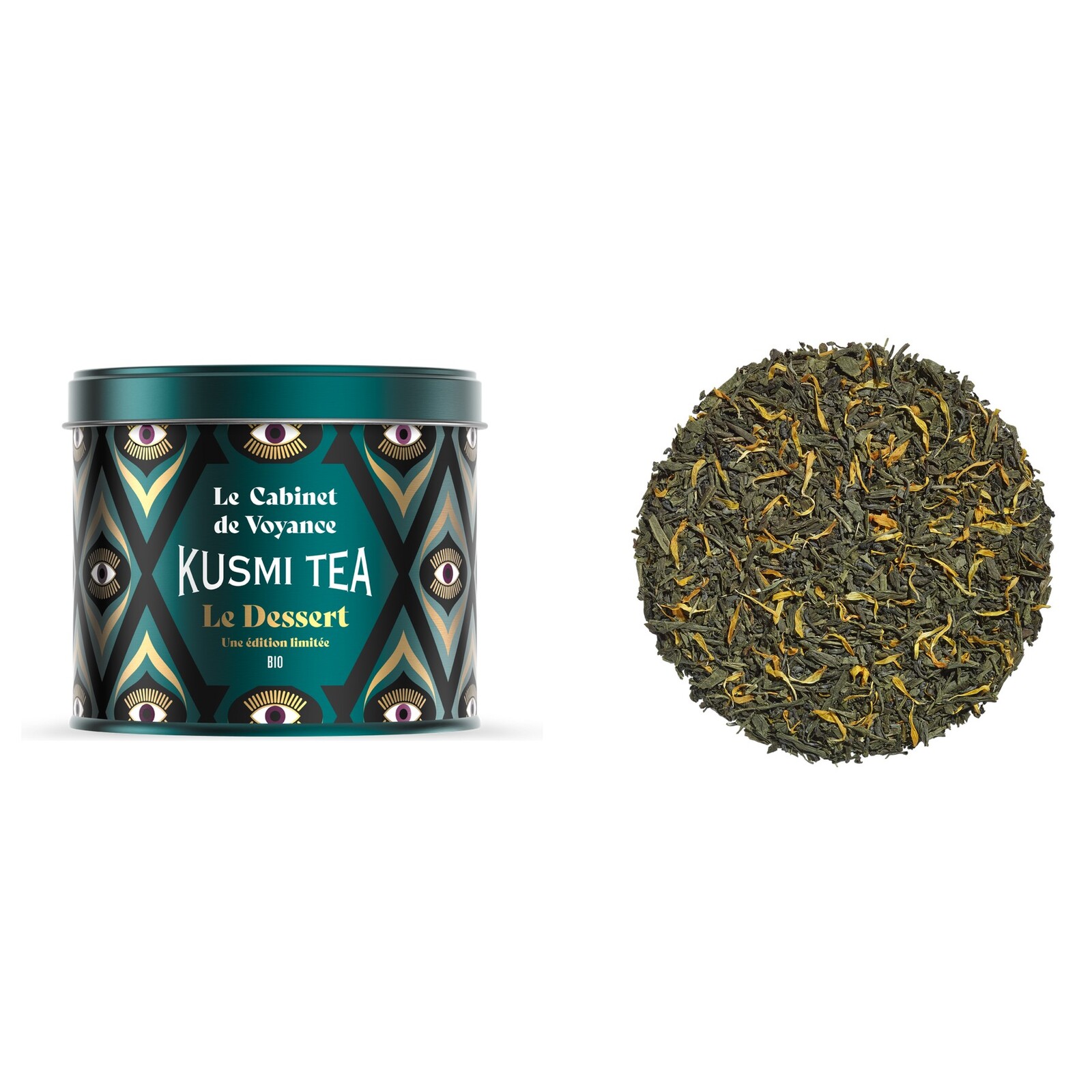 Zelený čaj LE DESSERT 90 g, plechovka, Kusmi Tea