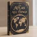 Košíky, škatule Signes Grimalt Škatuľa Kniha Atlas Námornícka Modrá