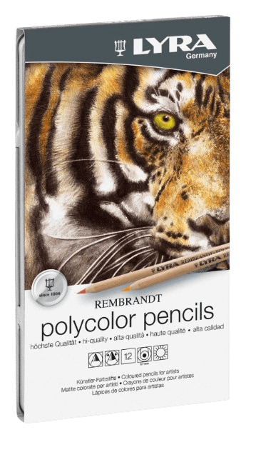 LYRA REMBRANDT POLYCOLOR - Profesionálne olejové farebné ceruzky 12 ks