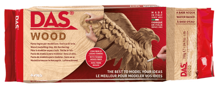DAS WOOD - Samotvrdnúca modelovacia hmota s drevnými vláknami 0,35 kg