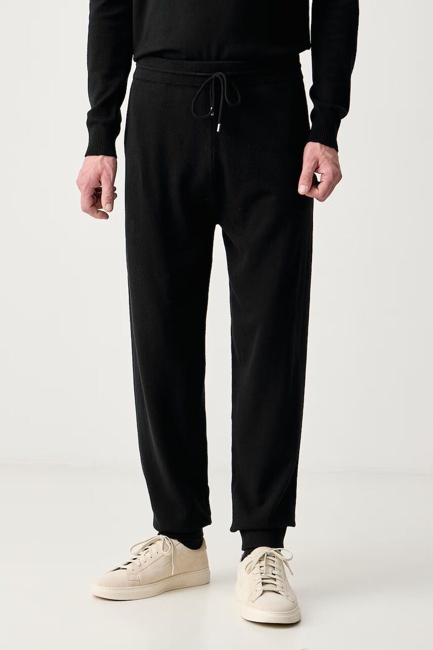 MC2 Saint Barth  nohavice jogger pánske z meríno vlny