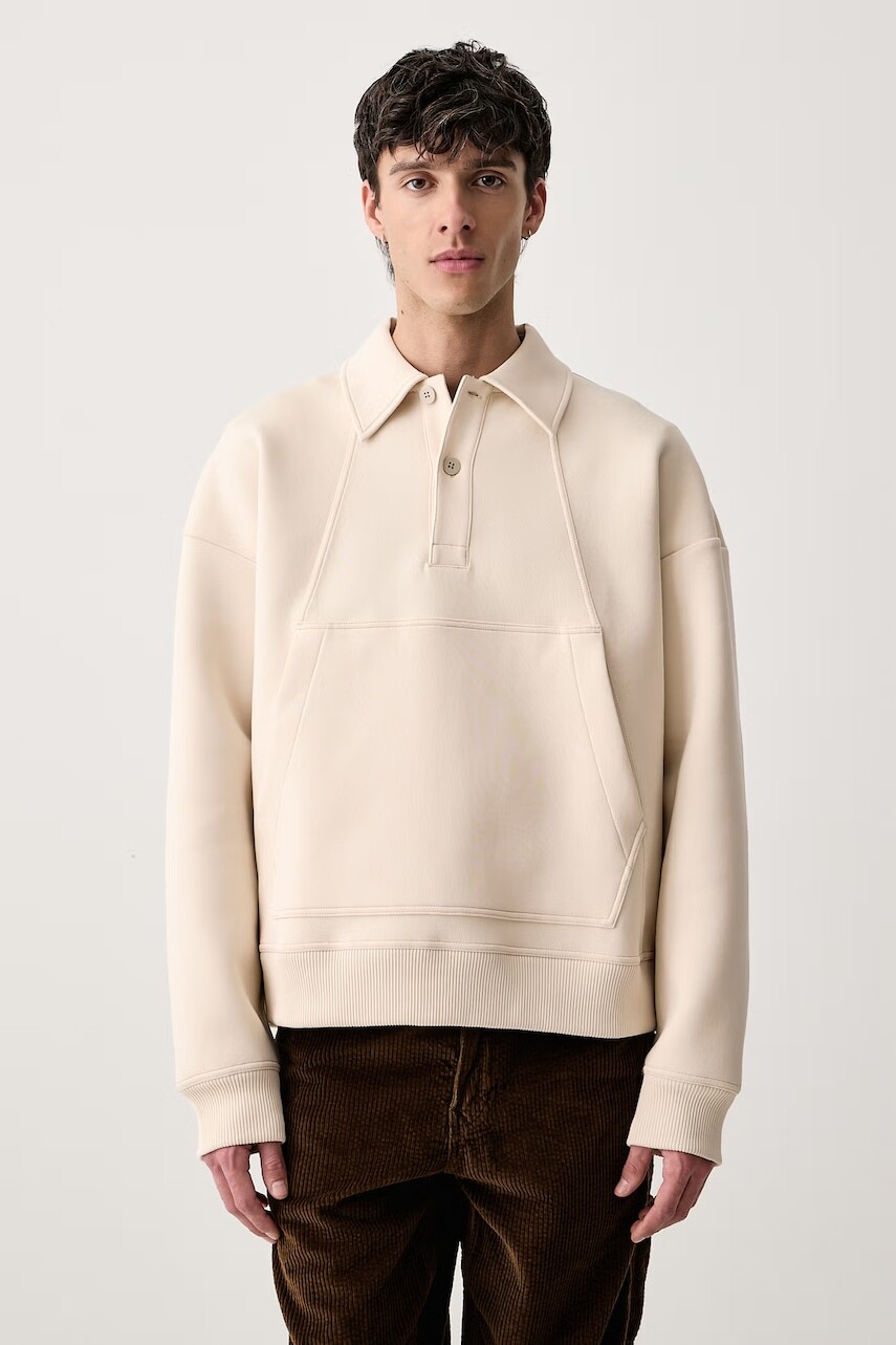 G-Star mikina pánska Scupa polo collar loose