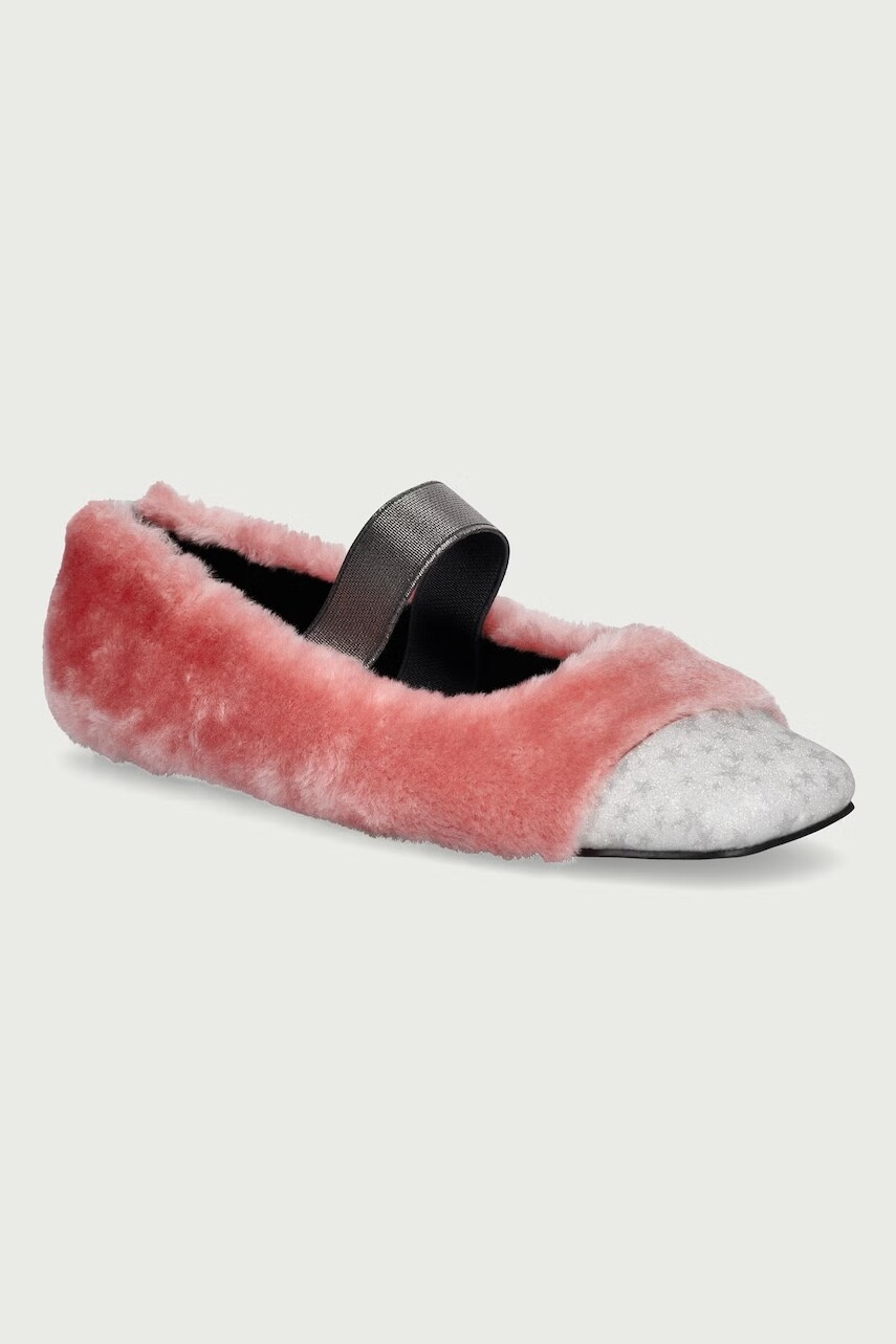 Koi Footwear  baleríny MISTRAL FUR BALLET FLATS