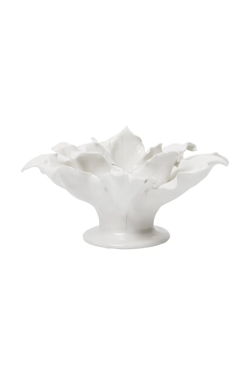 Ferm Living  svietnik vianočný z glazovanej keramiky Holly Leaf