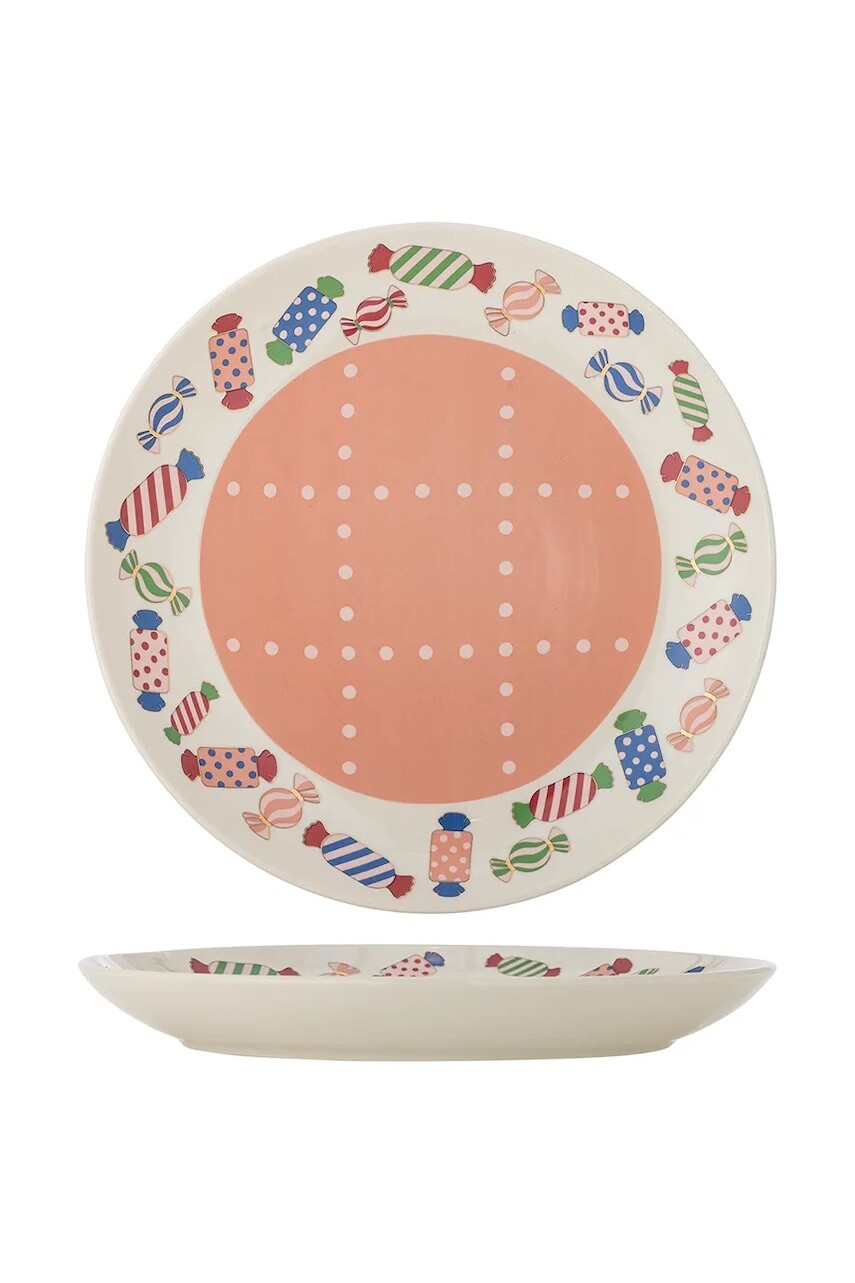 Bloomingville tanier na servírovanie z kameniny Caramella 30,5 cm