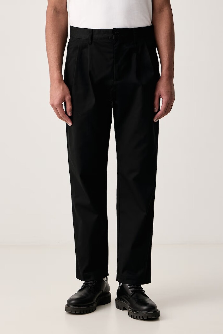 BOSS Orange nohavice pánske s bavlnou Chino_Straight_9