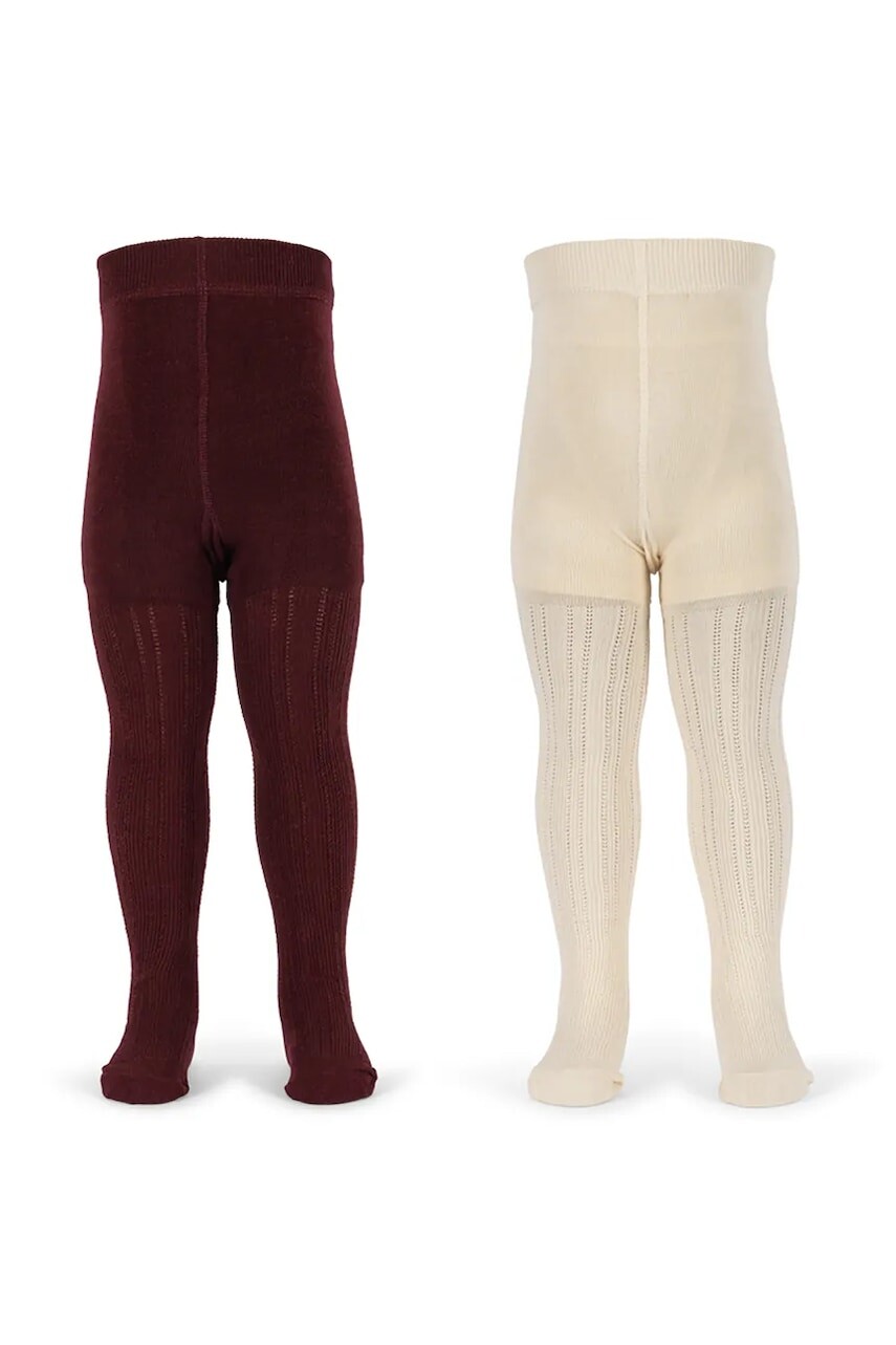 Konges Sløjd detské silónky 2 PACK POINTELLE TIGHTS