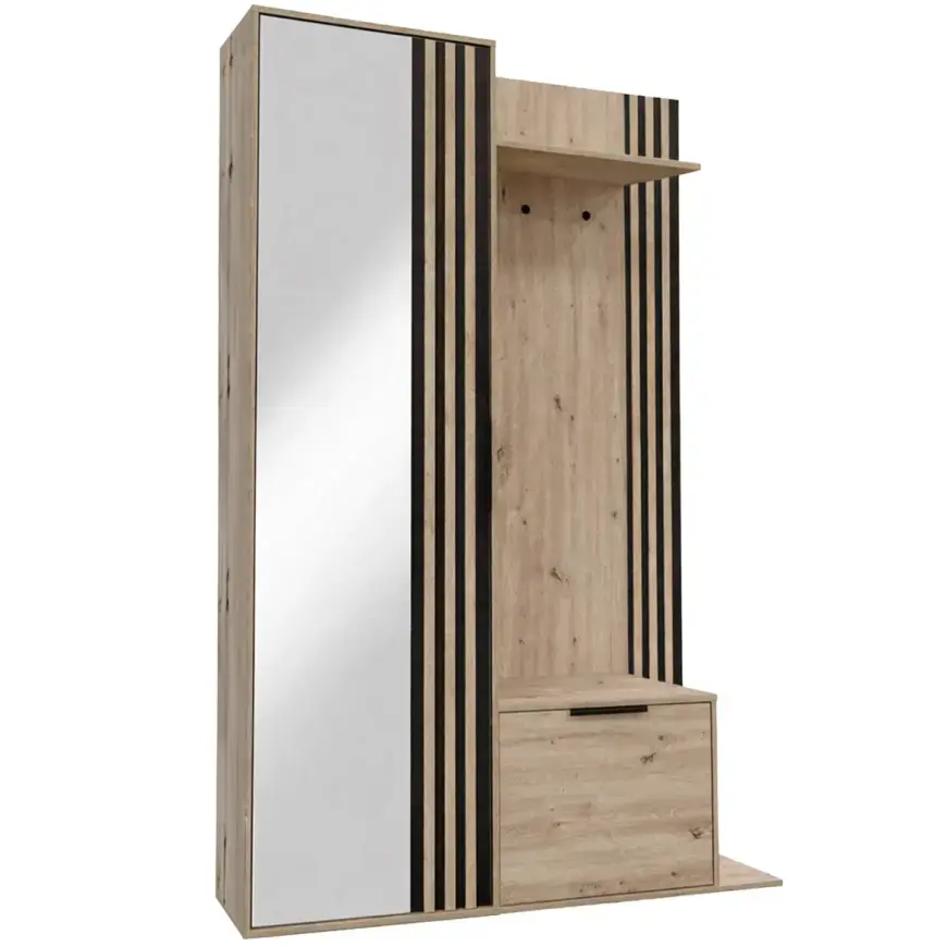 Predsieňový nábytok Amber 140 Artisan /Čierna