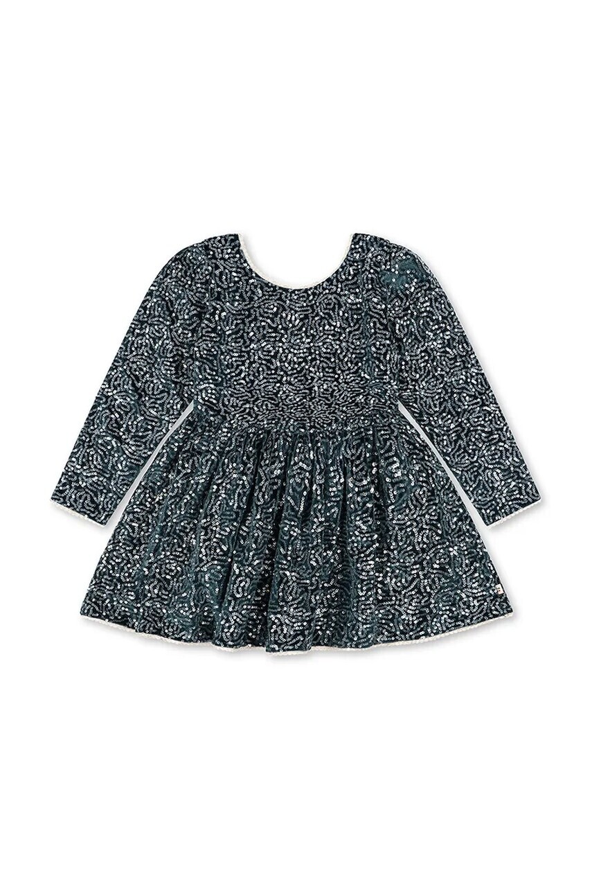 Konges Sløjd šaty zamatové VIOLA DRESS
