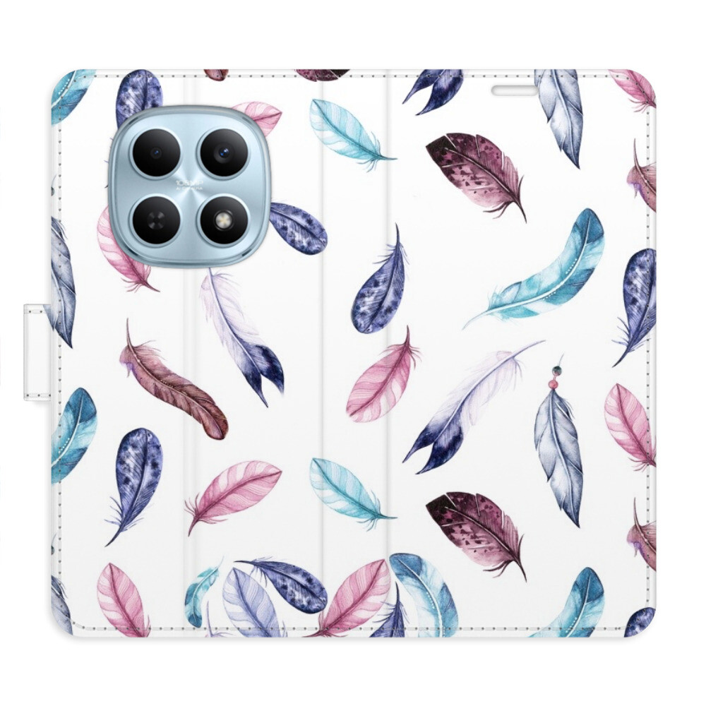 Flipové puzdro iSaprio - Colorful Feathers - Xiaomi Redmi Note 15 4G / 15 5G