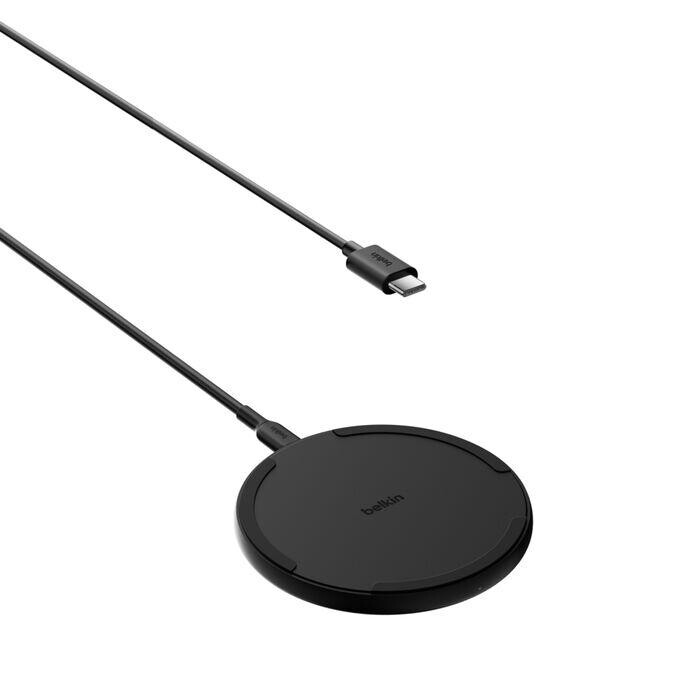 Belkin BOOST CHARGE Qi 15W Bezdrôtová nabíjacia podložka, bez adaptéra, čierna