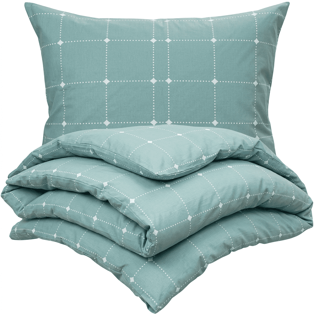 4Home Bavlnené obliečky renforcé Azure Grid, 220 × 200 cm, 2 ks 70 × 90 cm, 220 x 200 cm, 2 ks 70 x 90 cm