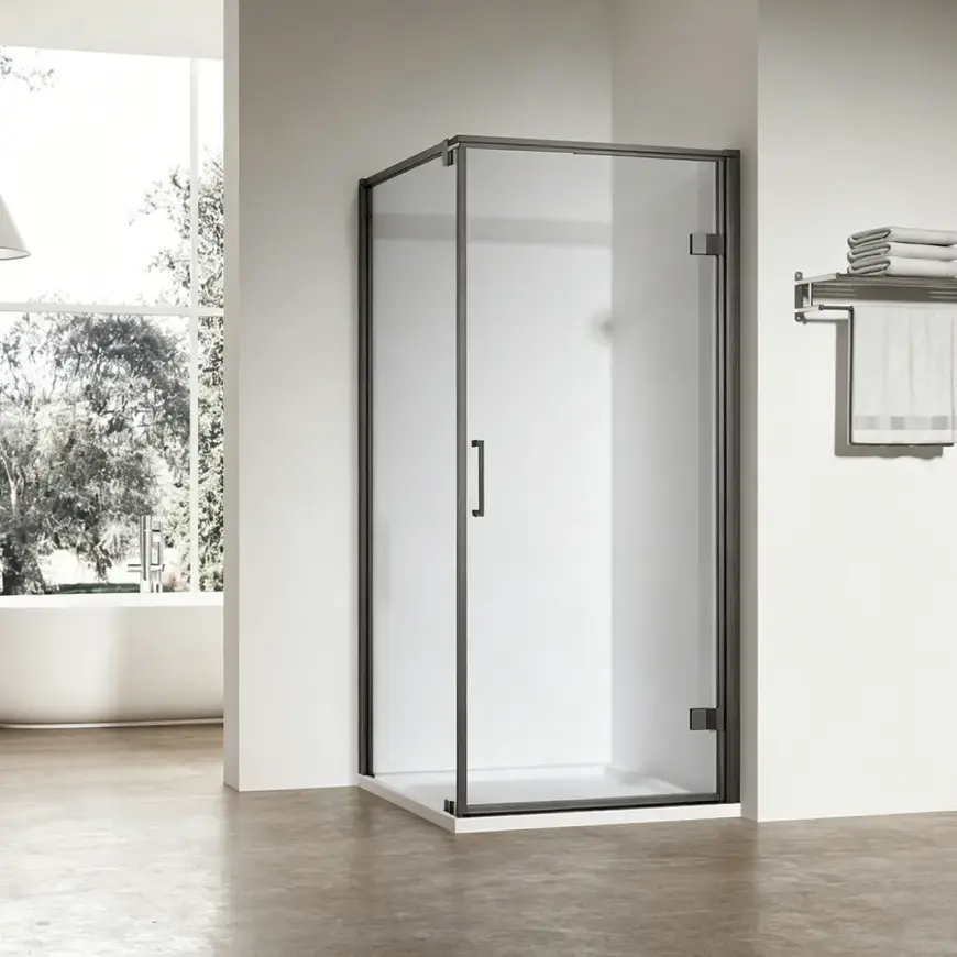 Sprchový kút Maja 90x90x190 gun metal