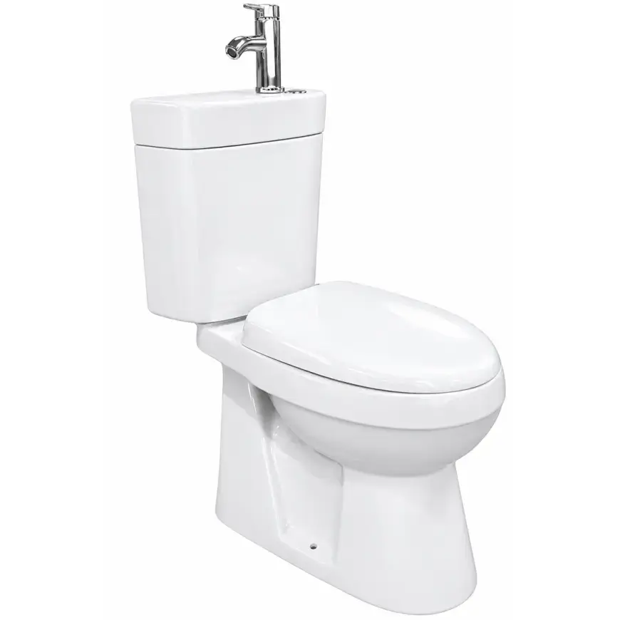 WC Kombi horizontálny Karo s umývadlom a batériou
