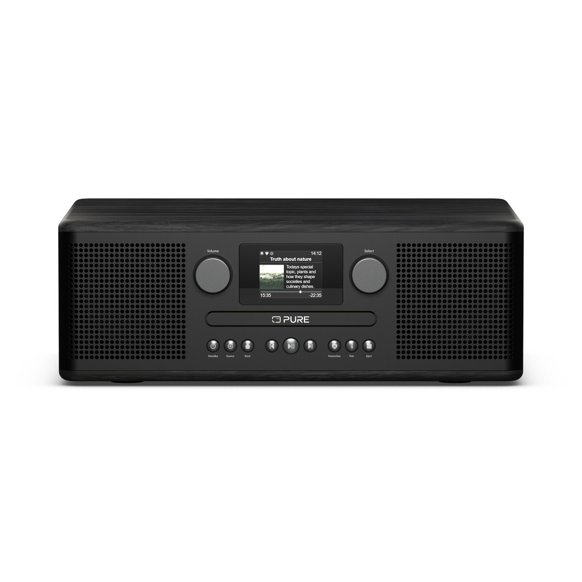 PURE Audio Classic C-D6i Black-Black Ash