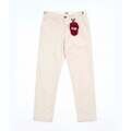 Nohavice päťvreckové Berna Cropped Corduroy Trousers Cream
