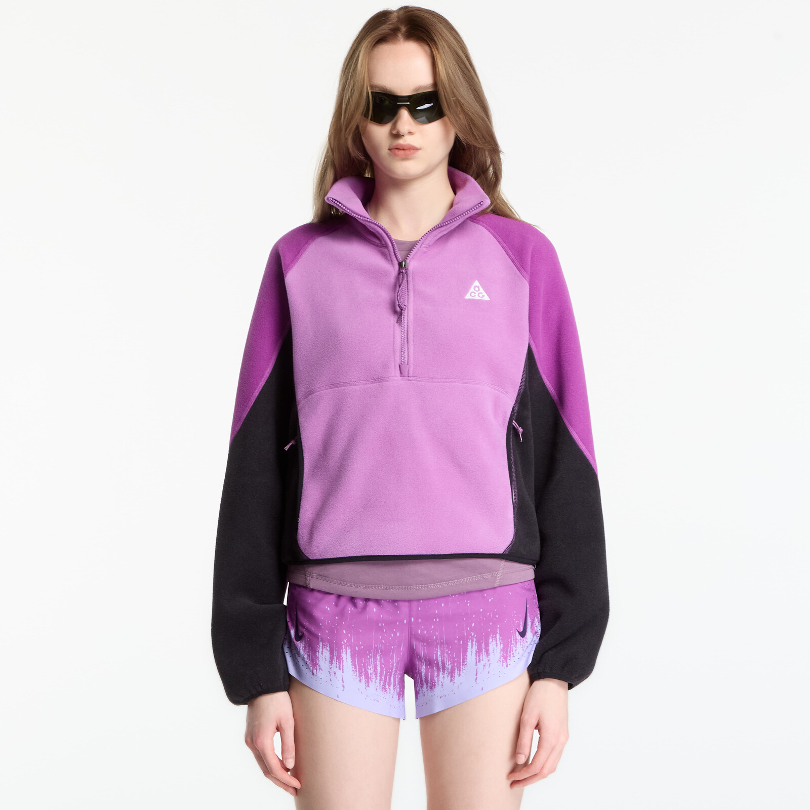 Mikina Nike ACG Wolf Tree 1/2-Zip Top Monarch Purple/ Bold Berry/ Summit White M