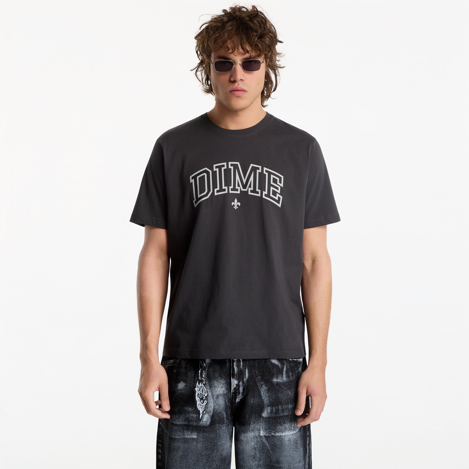 Tričko Dime Varsity T-Shirt UNISEX Pirate Black S