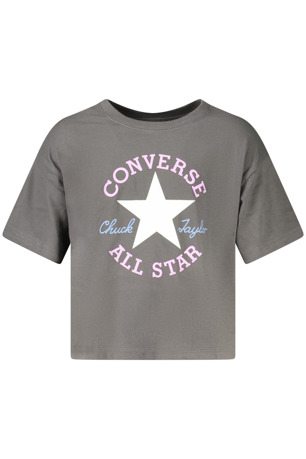 Converse dievčenské tričko s krátkym rukávom, čierne