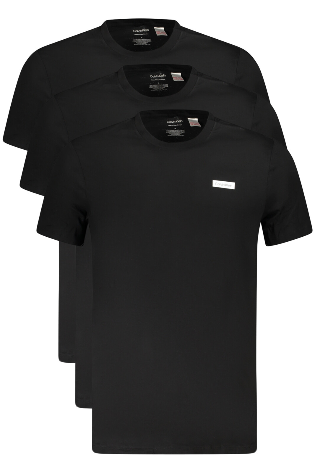 Pánske tričko CALVIN KLEIN, čierne, trojbalenie