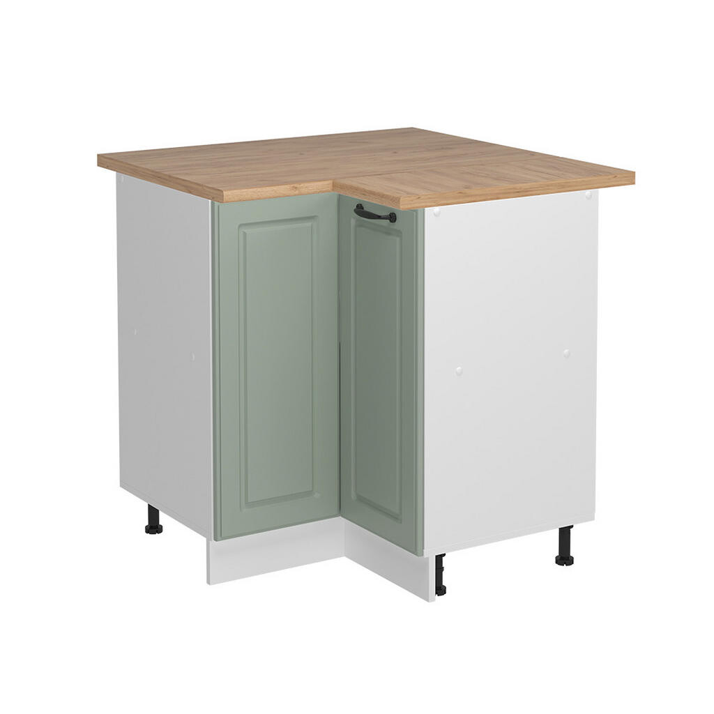 Vicco ROHOVÁ SPODNÁ SKRINKA R-Line, Mint vidiecky dom/biely, 75.6 cm Goldkraft tammi työtaso