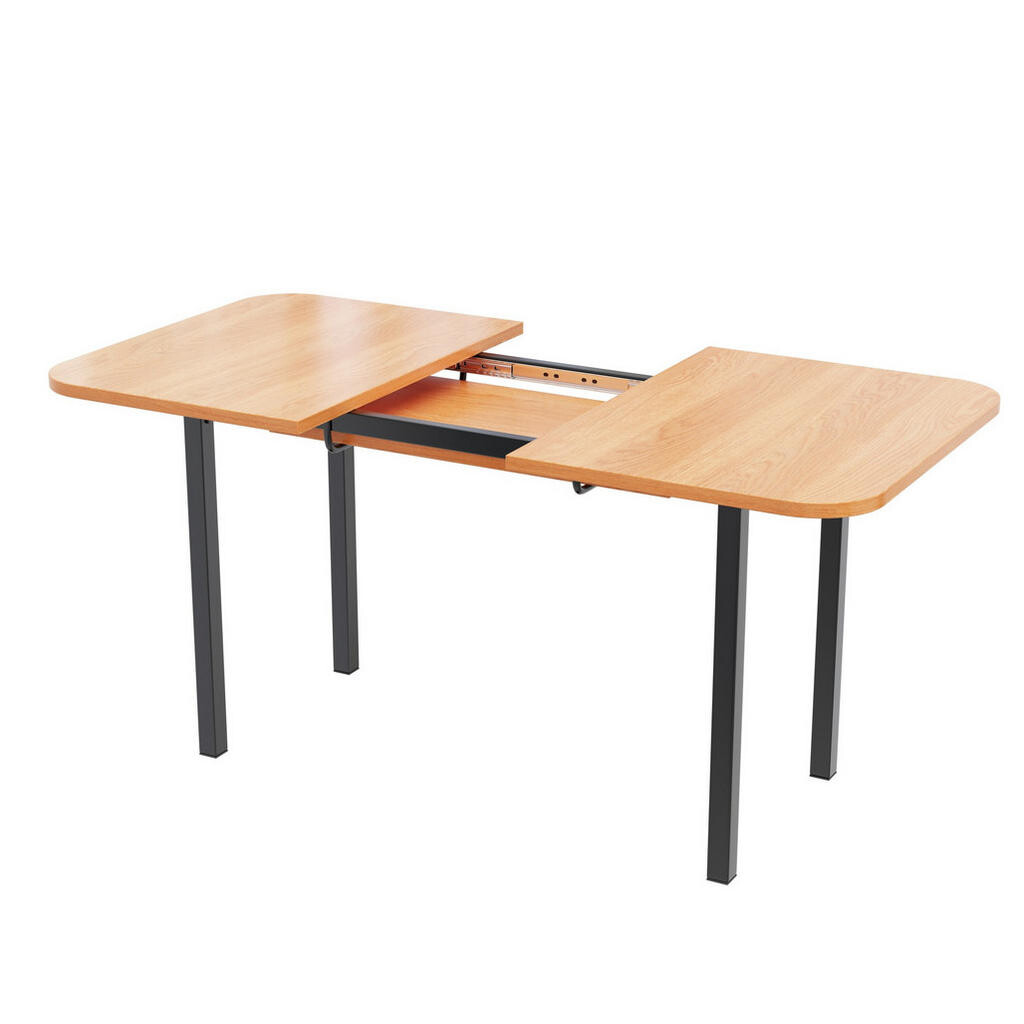 OKMYHOME JEDÁLENSKÝ stôl, rozkladací z MDF, 120 – 160 cm, dekor American White Oak