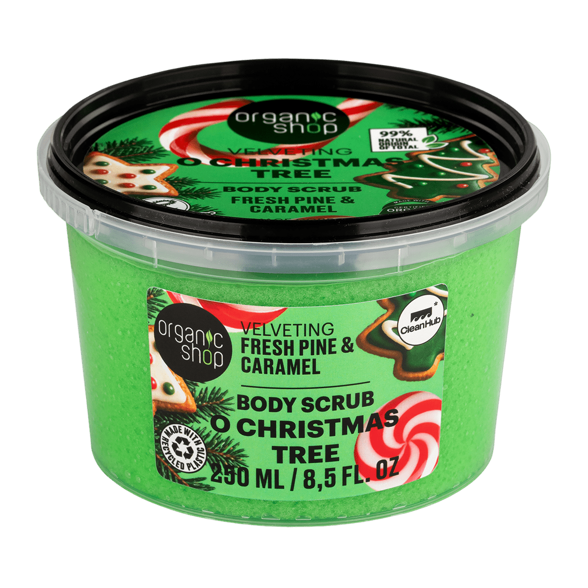 ORGANIC SHOP Telový peeling Vianočný stromček 250 ml