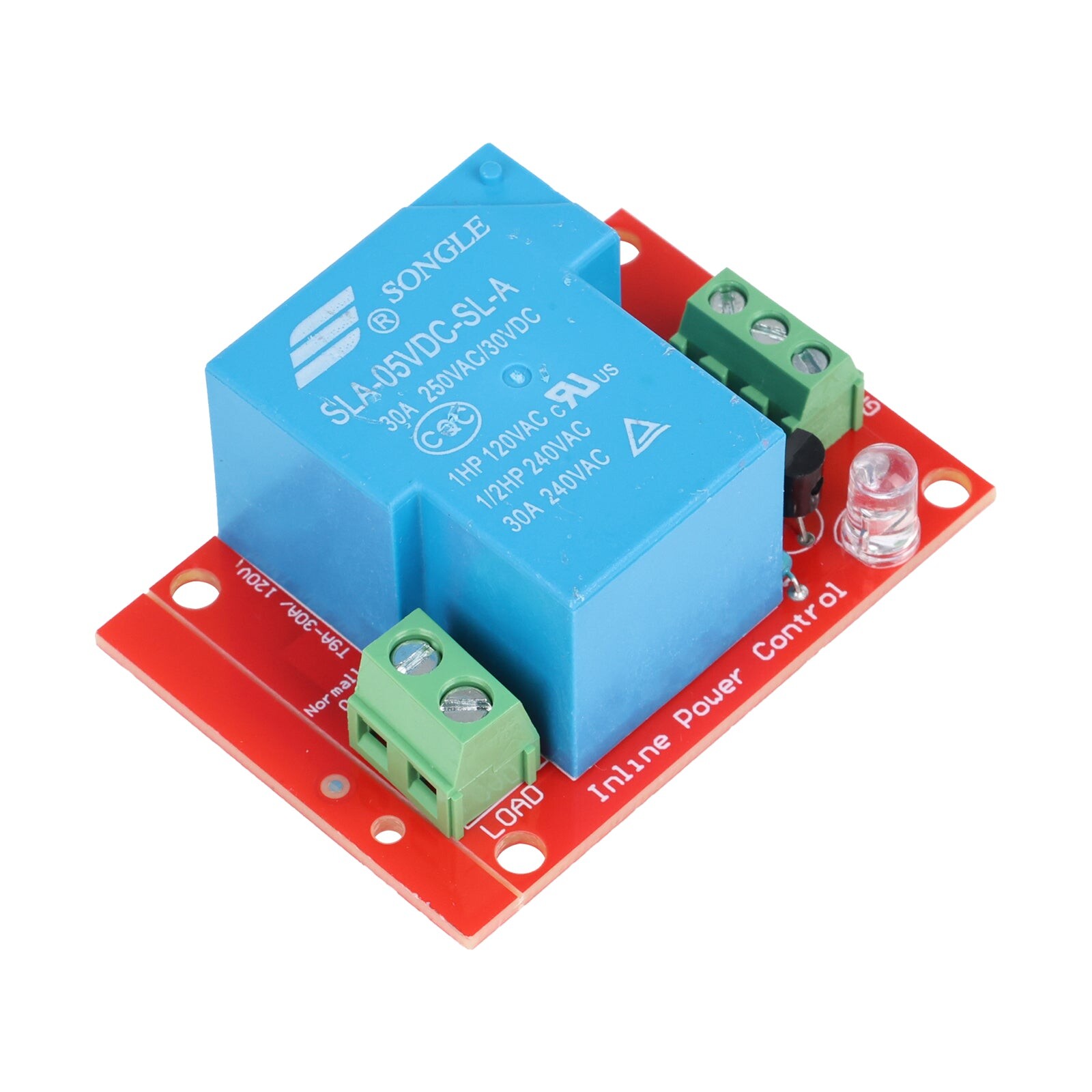 Vysokoúrovňový spúšťací modul 5V 30A s jedným kanálom relé