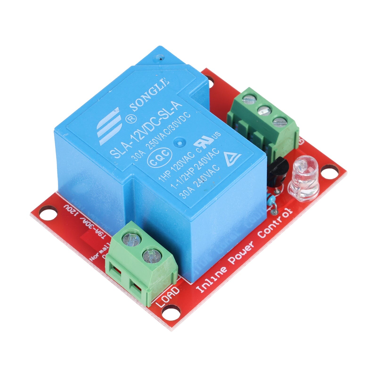 Vysokoúrovňový spúšťací modul 12V 30A s jedným kanálom relé