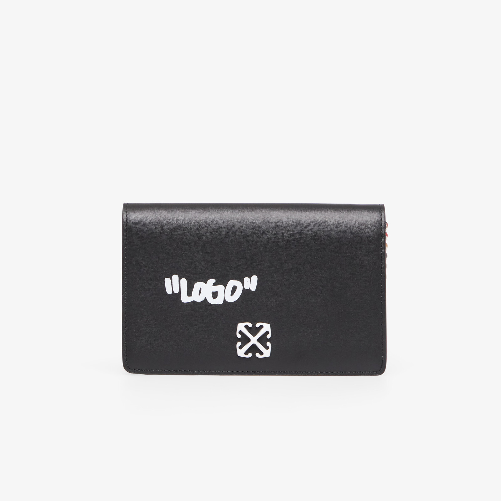 Taška Off-White Jitney Wallet On Chain Quote Black/ White Universal